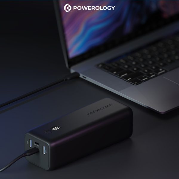 ⁦Powerology Onyx 30000mAh Dual USB-C Power Bank⁩ - الصورة ⁦3⁩