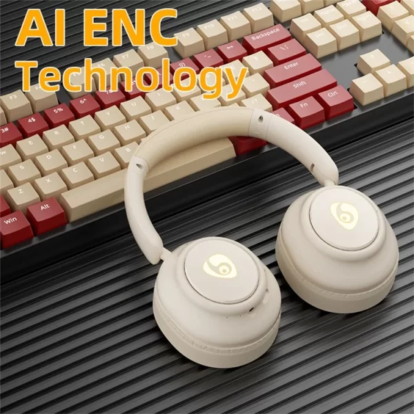 ⁦OVLENG FF93 Wireless Bluetooth Headphone Stereo Sound Headset - Blue⁩ - الصورة ⁦4⁩