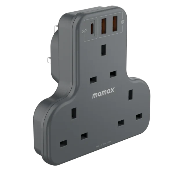 ⁦Oneplug 3-Outlet T-Shaped Extension Socket With USB⁩ - الصورة ⁦6⁩