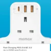 Oneplug 3-Outlet T-Shaped Extension Socket With USB