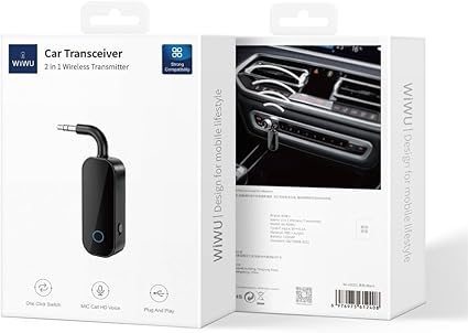 جهاز إرسال واستقبال WiWU للسيارة، جهاز إرسال لاسلكي 2 في 1 - الصورة 4