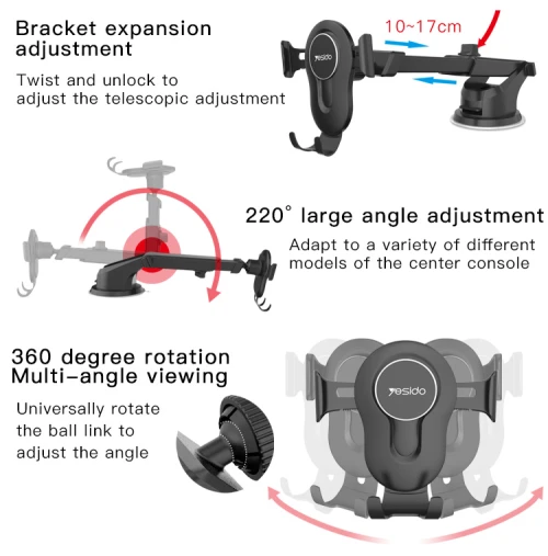 C44 Factory Custom Cellphone Car Holder - الصورة 3