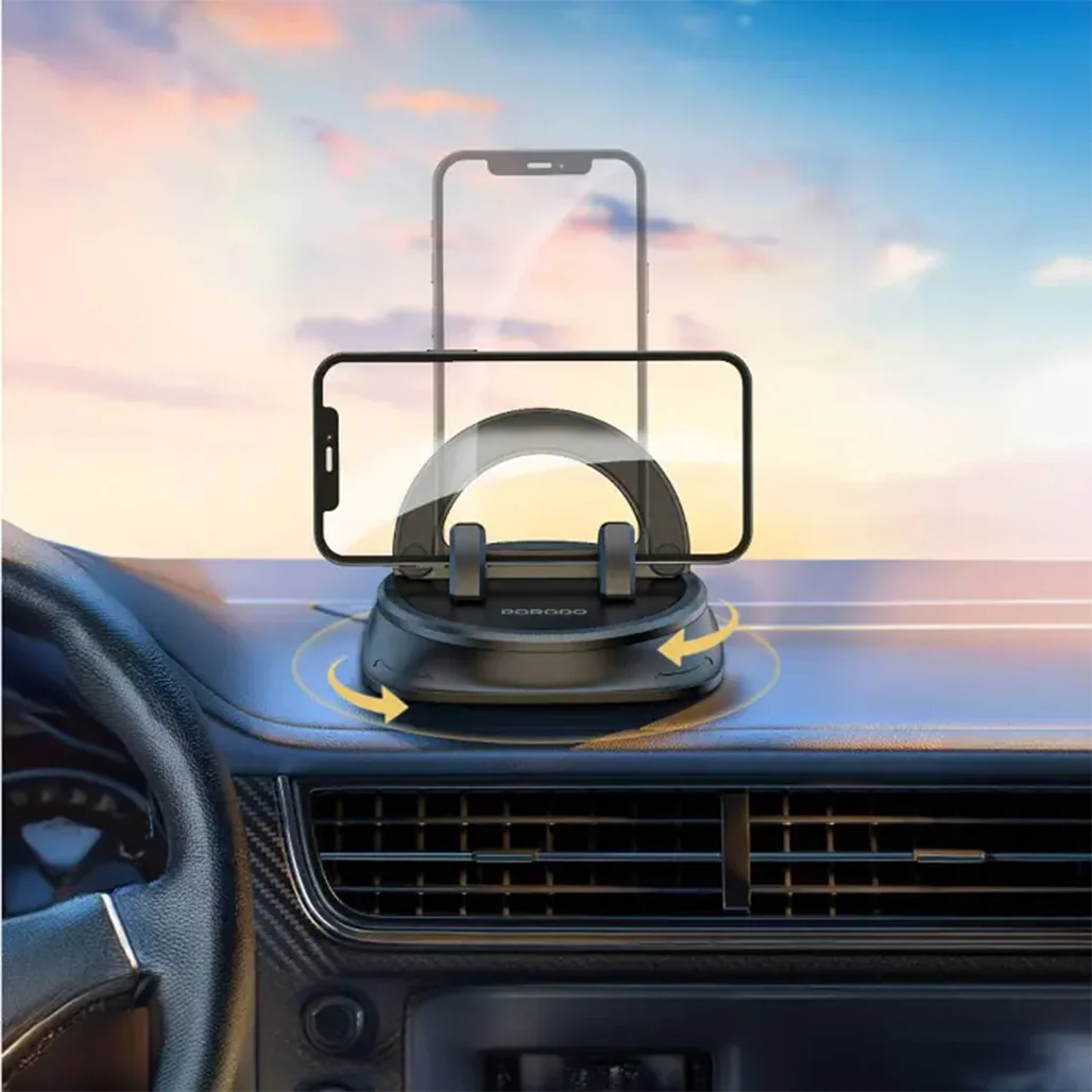 Porodo Rotatable Mobile Phone and Tablet Bracket with 360° Rotation - الصورة 4