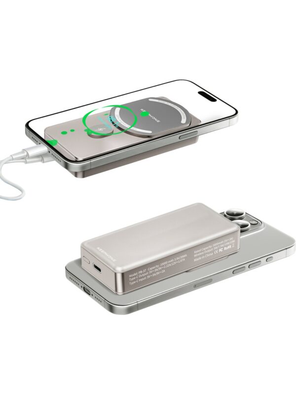 ⁦Keephone Magcube 10000 Mah Type-C 20W Pd Magsafe Powerbank⁩ - الصورة ⁦4⁩