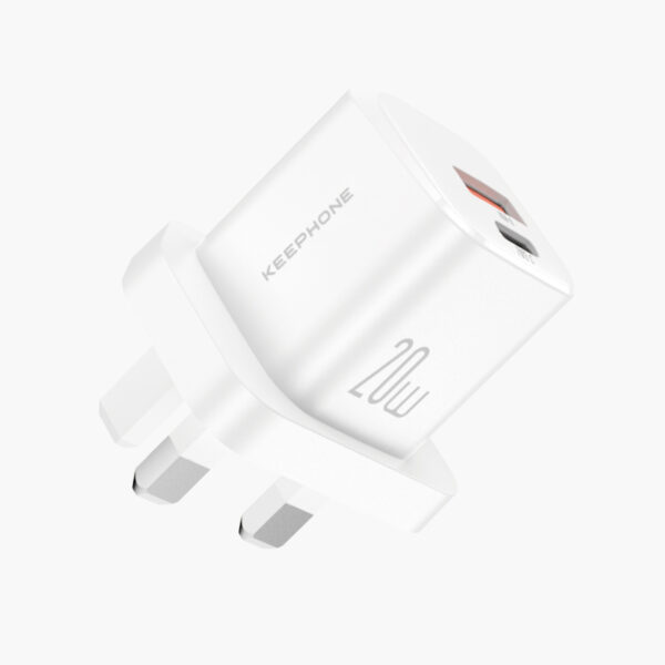 ⁦20W 2-Port Power Adapter (UK)⁩ - الصورة ⁦3⁩