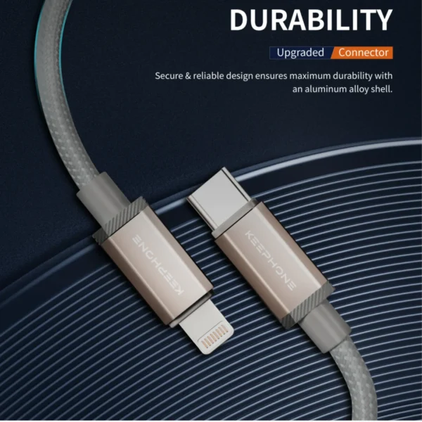 ⁦Cable PITTA Type-C a Lightning KEEPHONE 1.2MT⁩ - الصورة ⁦4⁩