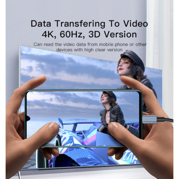 ⁦Yesido HM10 New Arrivals 4K 60Hz HD USB Type C to HDMI⁩ - الصورة ⁦3⁩