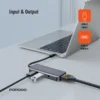 Porodo 4in1 USB-C Hub Type-C PD 100W HDMI USB 3.5mm Aux