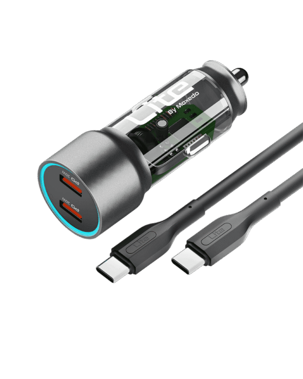 Moxedo Lite 40W Car Charger PD 3.0 Dual USB-C Ports