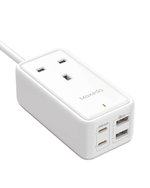 Moxedo Smart-Plug 65W GaN III Tech Extension Cord
