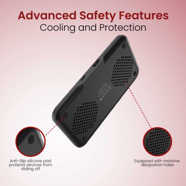 ⁦Moxedo 3 in 1 15W Wireless Charging Station Compatible⁩ - الصورة ⁦9⁩