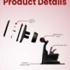 Moxedo Magnetic Car Mount Phone Holder Suction Base