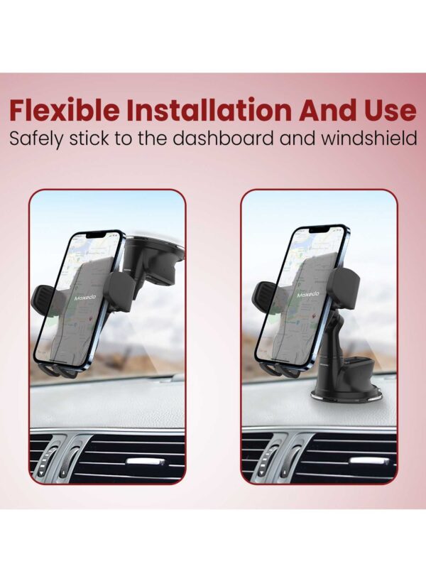 ⁦Moxedo Magnetic Car Mount Phone Holder Dashboard/Windshield⁩ - الصورة ⁦6⁩