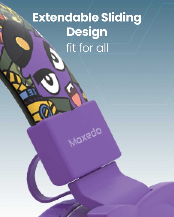 ⁦Moxedo Junior Wireless Stereo On-Ear Headphones for Kids⁩ - الصورة ⁦4⁩