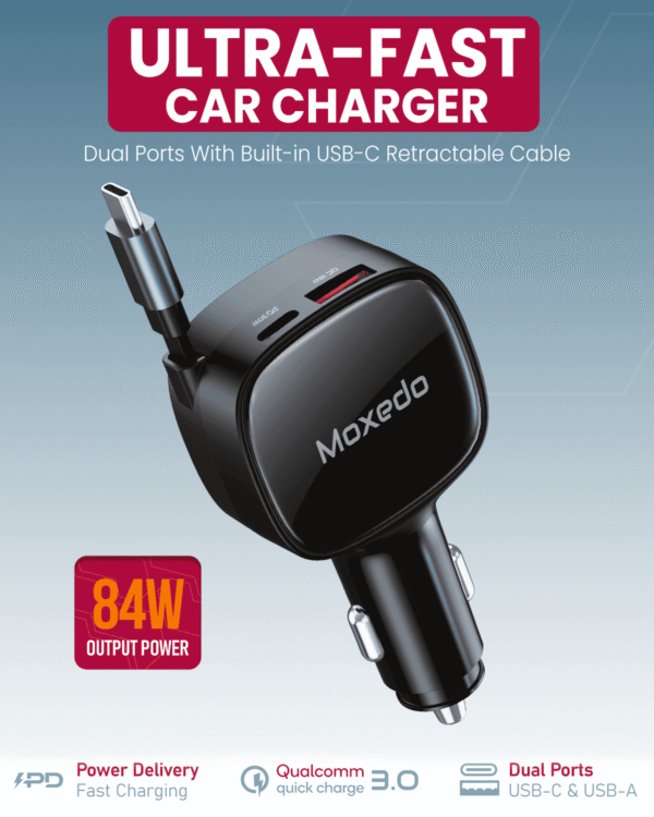 ⁦Moxedo Car Charger 84W Output Power⁩ - الصورة ⁦4⁩