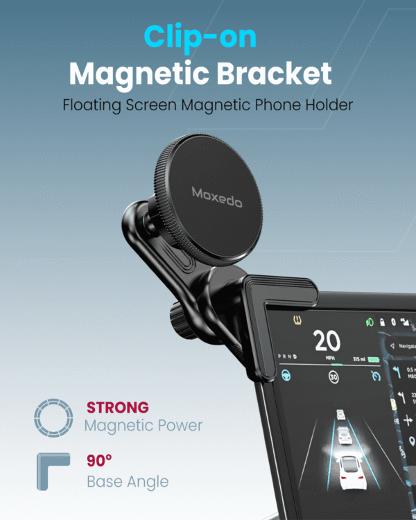 ⁦Moxedo Clip-On Magnetic Bracket Floating Screen Magnetic Phone Holder⁩ - الصورة ⁦2⁩