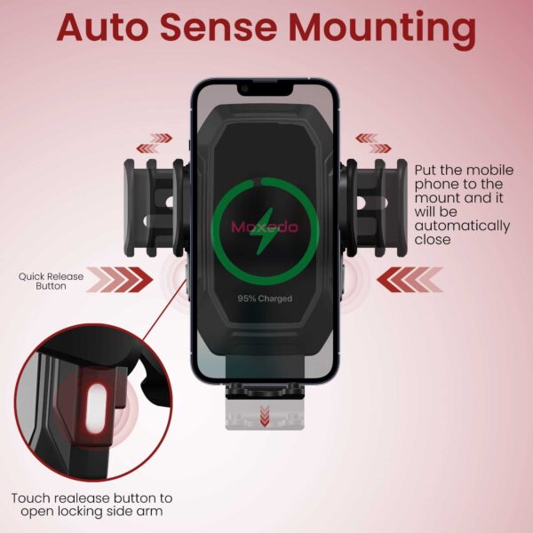 ⁦Moxedo 15W Wireless Phone Holder⁩ - الصورة ⁦6⁩