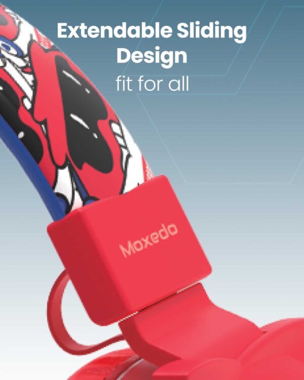 ⁦Moxedo Junior Wireless Stereo On-Ear Headphones for Kids⁩ - الصورة ⁦4⁩