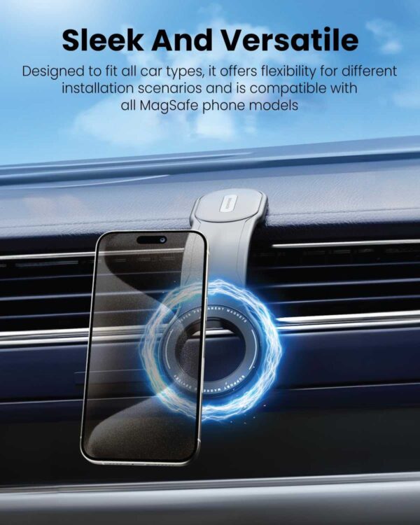 ⁦Moxedo Magnetic Car Mount Phone Holder Flexible Bendable⁩ - الصورة ⁦4⁩