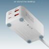 Moxedo Smart-Plug 65W GaN III Tech Extension Cord
