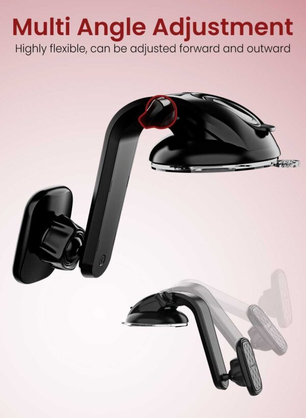 ⁦Moxedo Magnetic Car Phone Holder for Mount Dashboard Windshield⁩ - الصورة ⁦5⁩