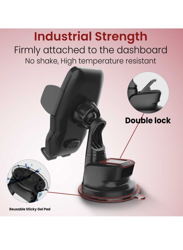 ⁦Moxedo Magnetic Car Mount Phone Holder Dashboard/Windshield⁩ - الصورة ⁦4⁩