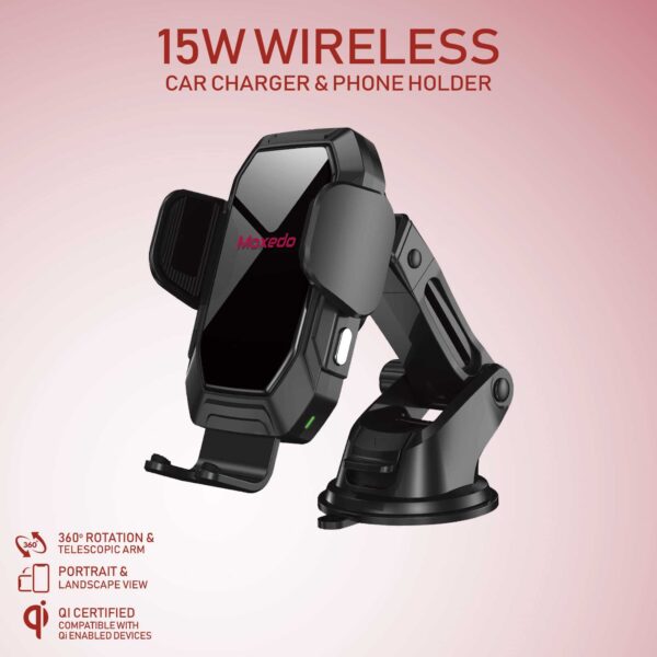 ⁦Moxedo 15W Wireless Phone Holder⁩ - الصورة ⁦4⁩