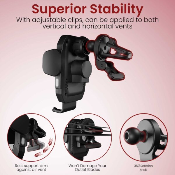 ⁦Moxedo 15W Wireless Phone Holder⁩ - الصورة ⁦3⁩
