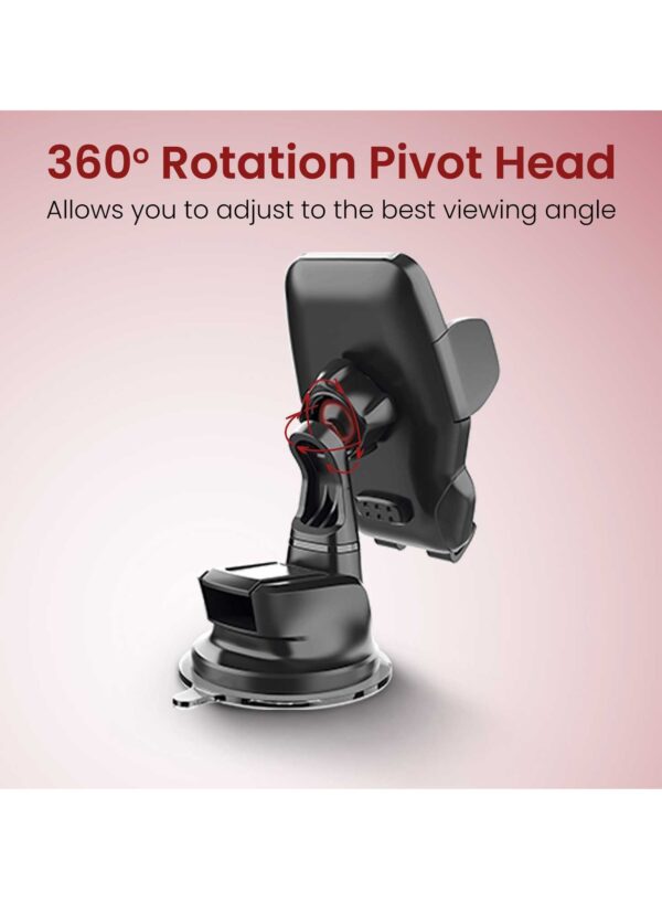 ⁦Moxedo Magnetic Car Mount Phone Holder Dashboard/Windshield⁩ - الصورة ⁦2⁩