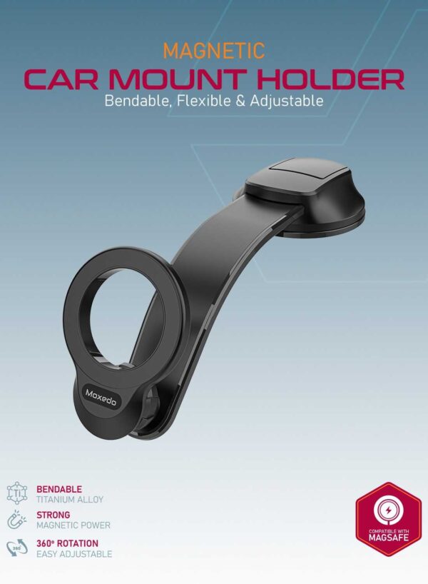 ⁦Moxedo Magnetic Car Mount Phone Holder⁩ - الصورة ⁦2⁩