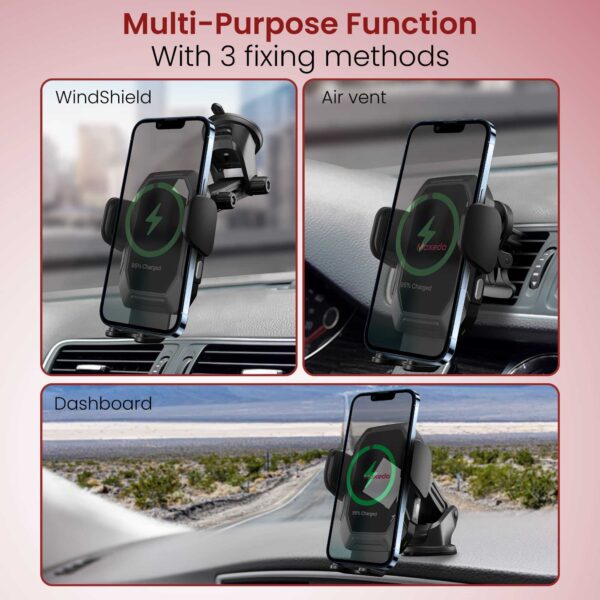 ⁦Moxedo 15W Wireless Phone Holder⁩ - الصورة ⁦2⁩
