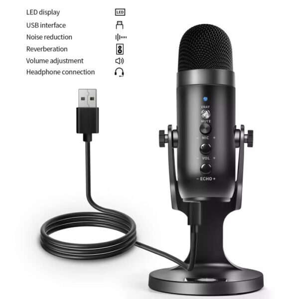 ⁦Jmary MC-PW8 Professional USB Microphone⁩ - الصورة ⁦2⁩