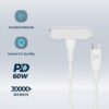 Powerology MFi Braided USB-C to USB-C + Lightning