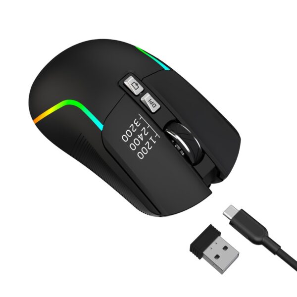 ⁦Green Lion Rechargeable Gaming Mouse⁩ - الصورة ⁦2⁩