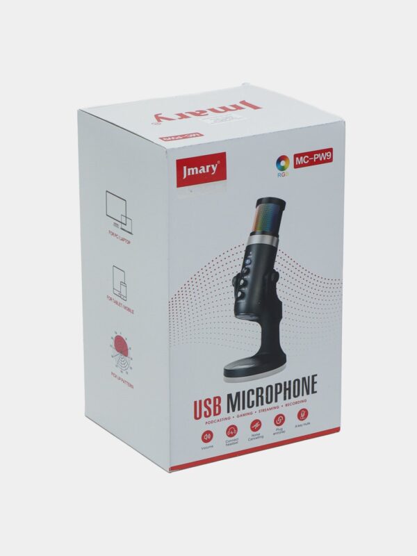 ⁦Jmary MC-PW9 RGB USB recording Microphone⁩ - الصورة ⁦6⁩