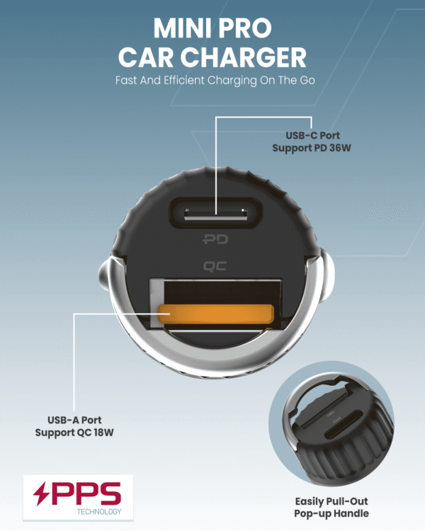 ⁦Moxedo Mini Pro Car Charger⁩ - الصورة ⁦4⁩