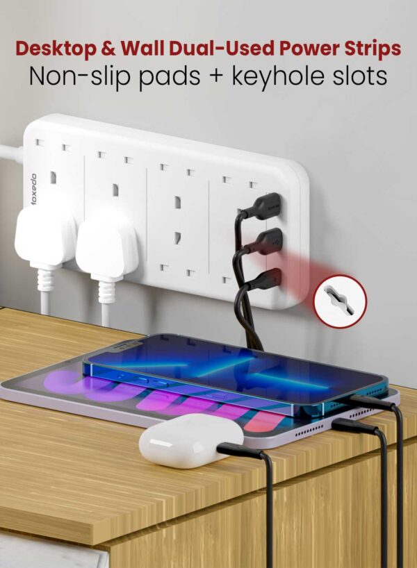 ⁦Moxedo 20W Power Strip Surge Protector⁩ - الصورة ⁦5⁩
