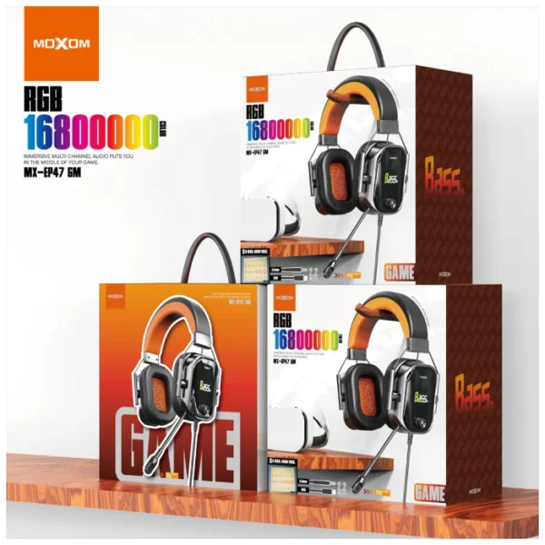 ⁦MOXOM MX-EP47 GM Gaming Headset⁩ - الصورة ⁦6⁩