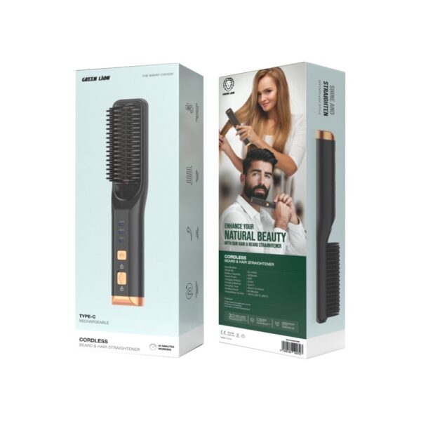 ⁦Green Lion Cordless Beard and Hair Straightener⁩ - الصورة ⁦2⁩