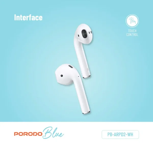 ⁦Porodo Blue Wireless Earbuds 2⁩ - الصورة ⁦3⁩