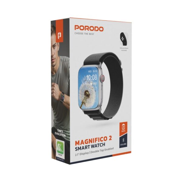 ⁦Porodo Magnifico2 Smart Watch⁩ - الصورة ⁦2⁩