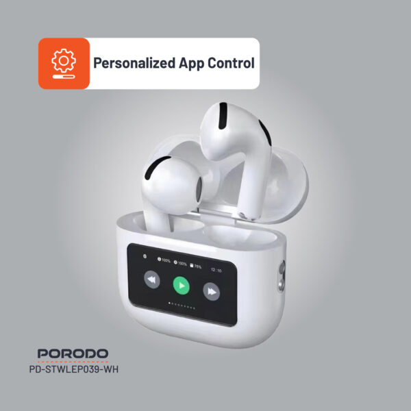 ⁦Porodo Soundtec Glimpse Touch Display TWS⁩ - الصورة ⁦6⁩