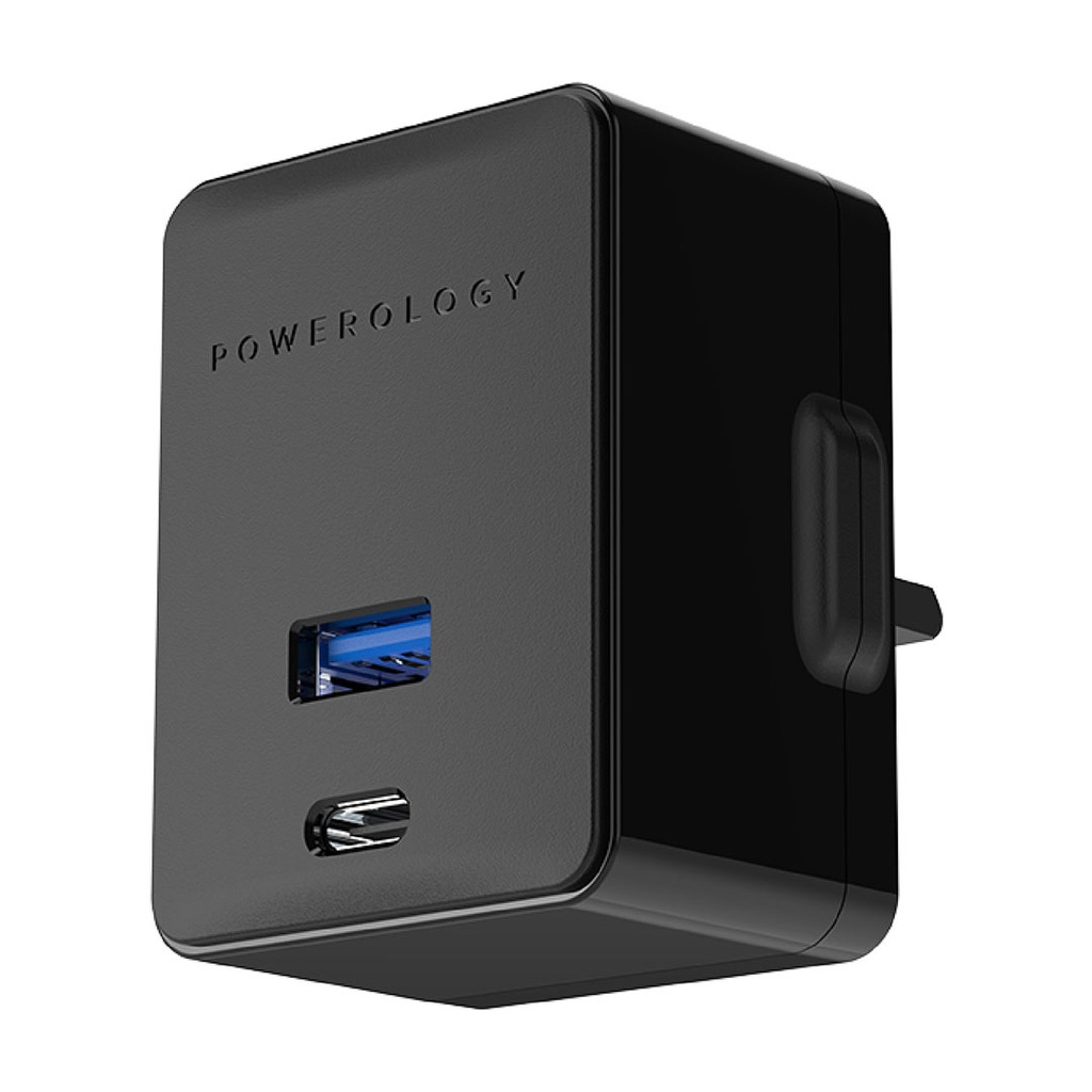 Powerology Dual Port Ultra-Quick PD Charger 36W