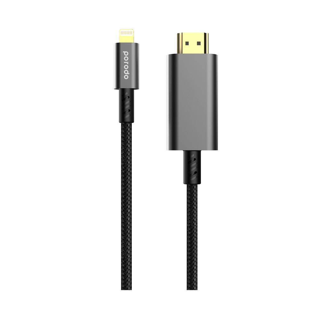 Porodo 4K HDMI to Type Lighting Cable 1.8M