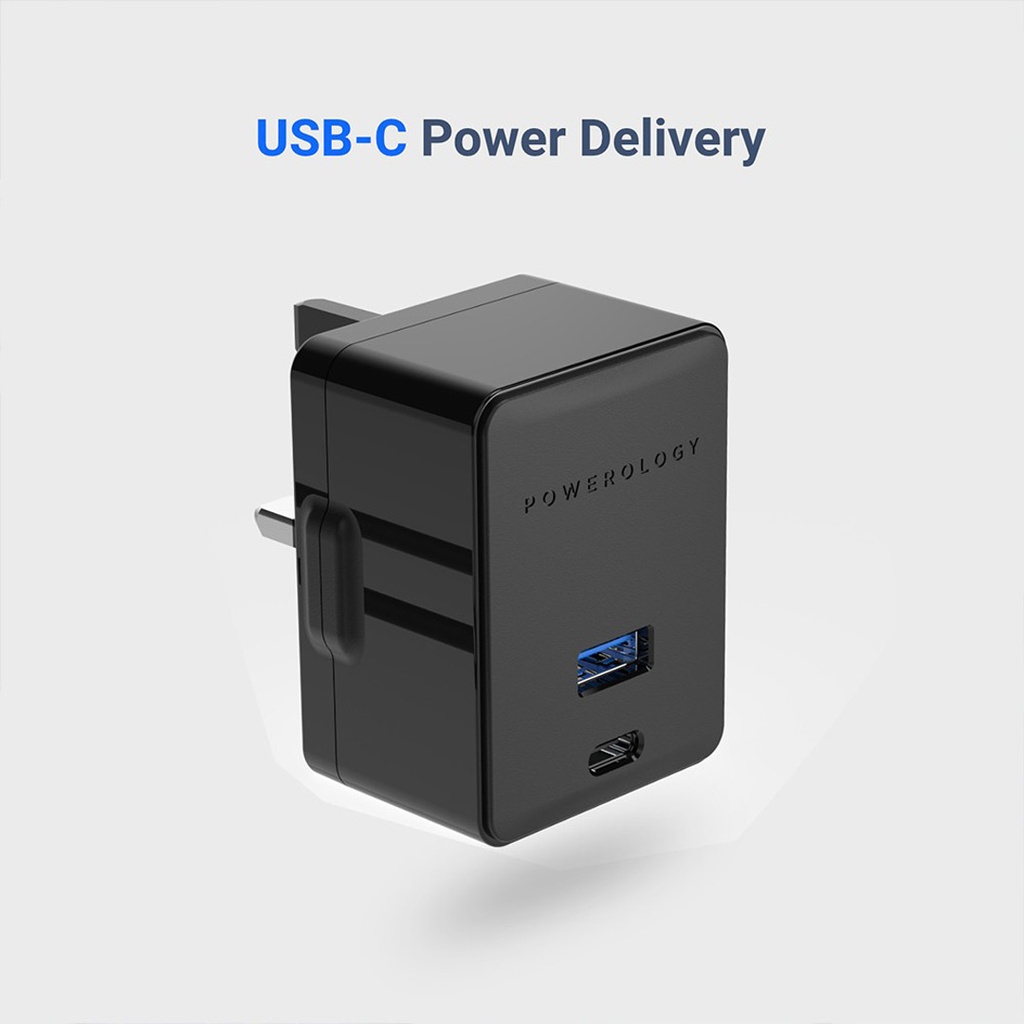 Powerology Dual Port Ultra-Quick PD Charger 36W - الصورة 3