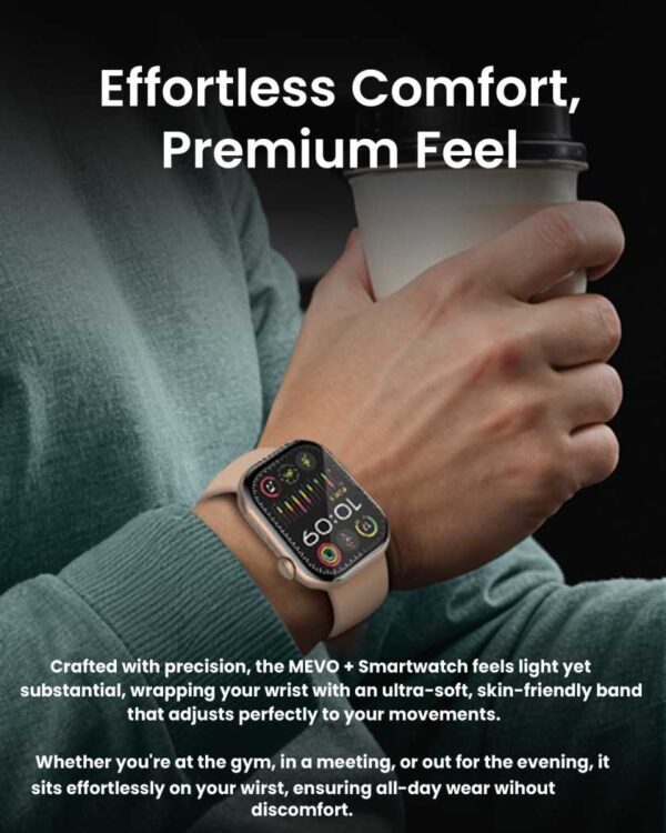 ⁦Moxedo Mevo+ Smart Watch for Android & iOS⁩ - الصورة ⁦2⁩