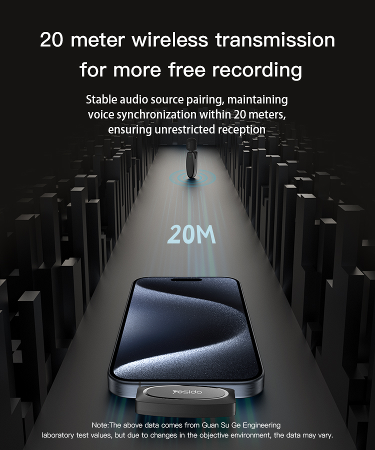 KR13 Yesido Portable Noise Reduction Wireless - الصورة 3